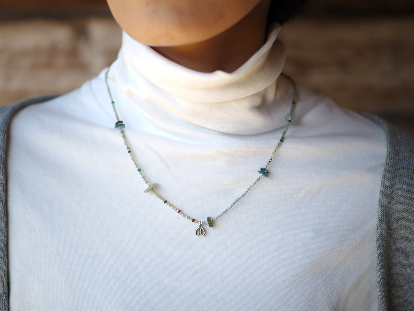 -Roman grass・Karensilver- necklace