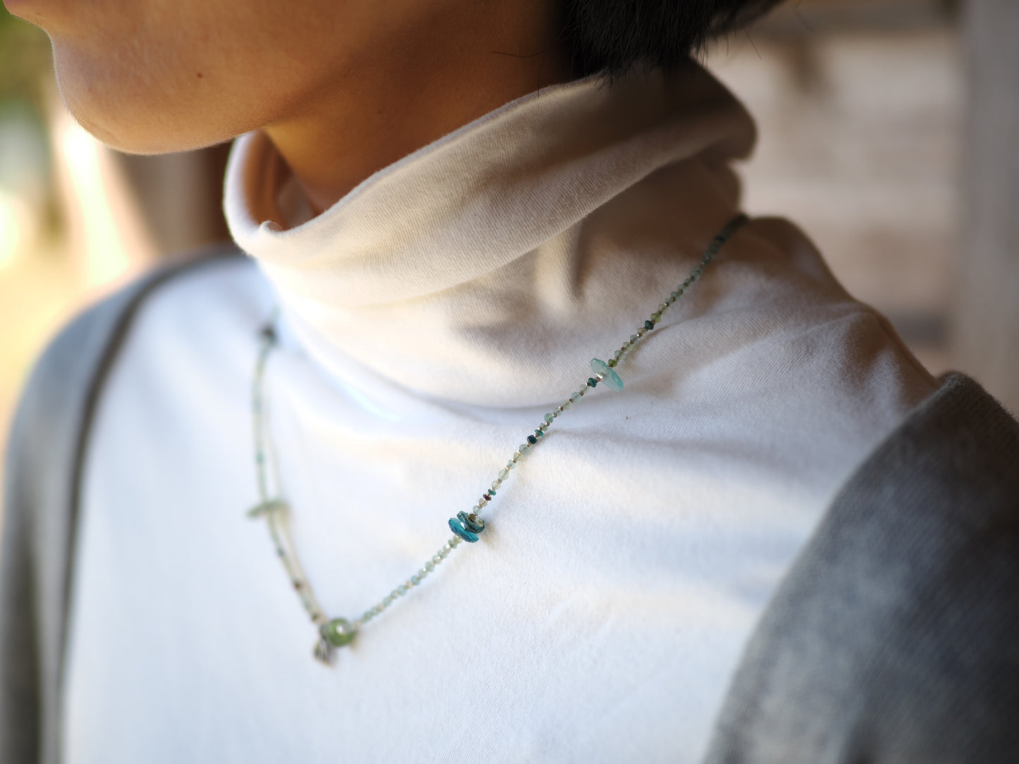 -Roman grass・Karensilver- necklace