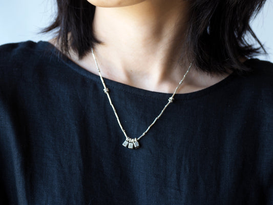 -Triple charm- karensilver necklace