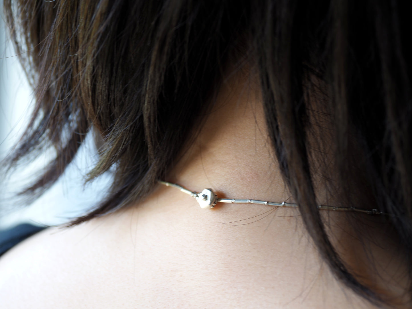 Mini-charm silver necklace