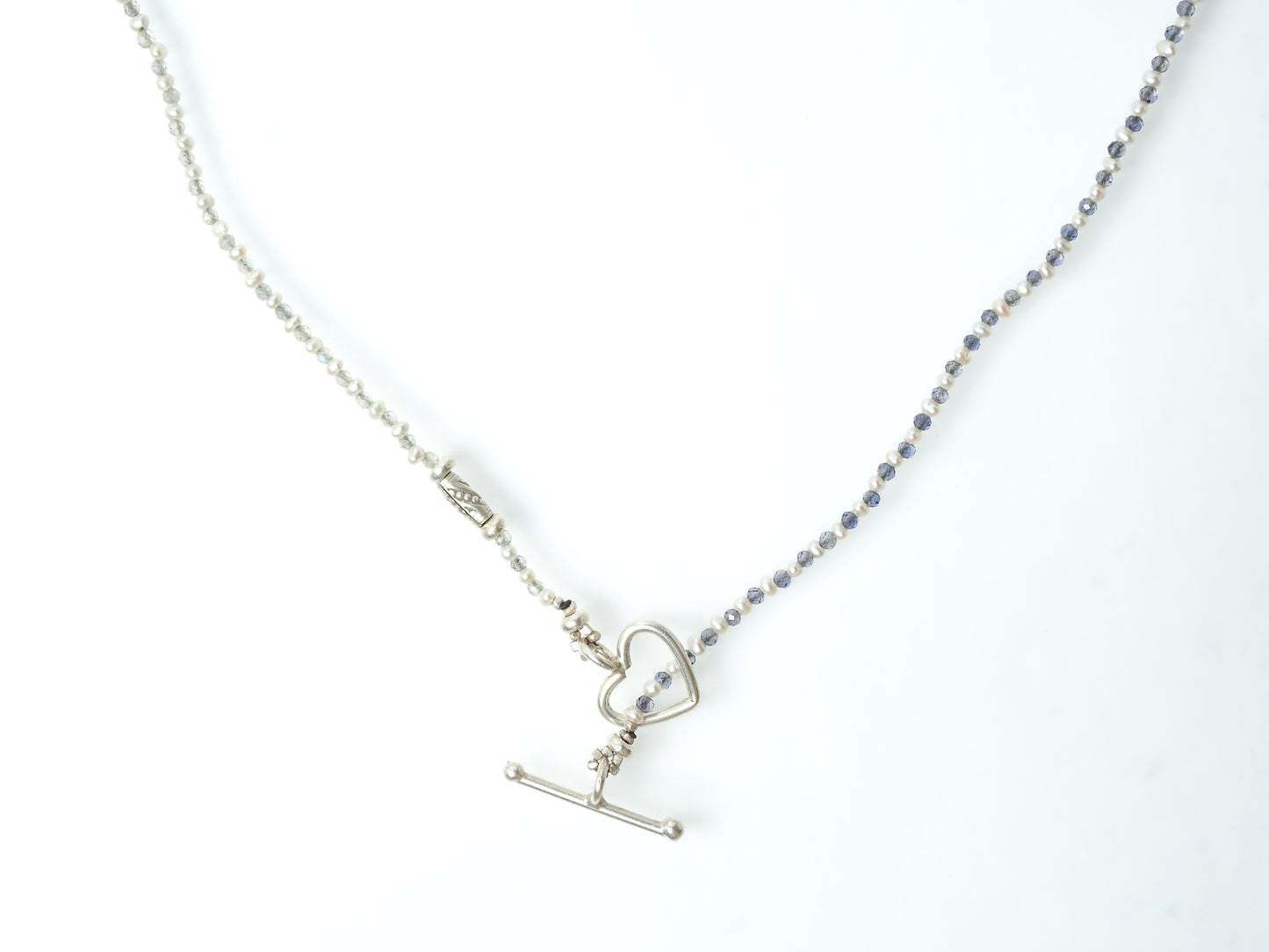 Keshi Pearl Natural Stone Mantel Necklace