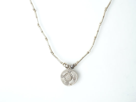 coin top silver pendant 