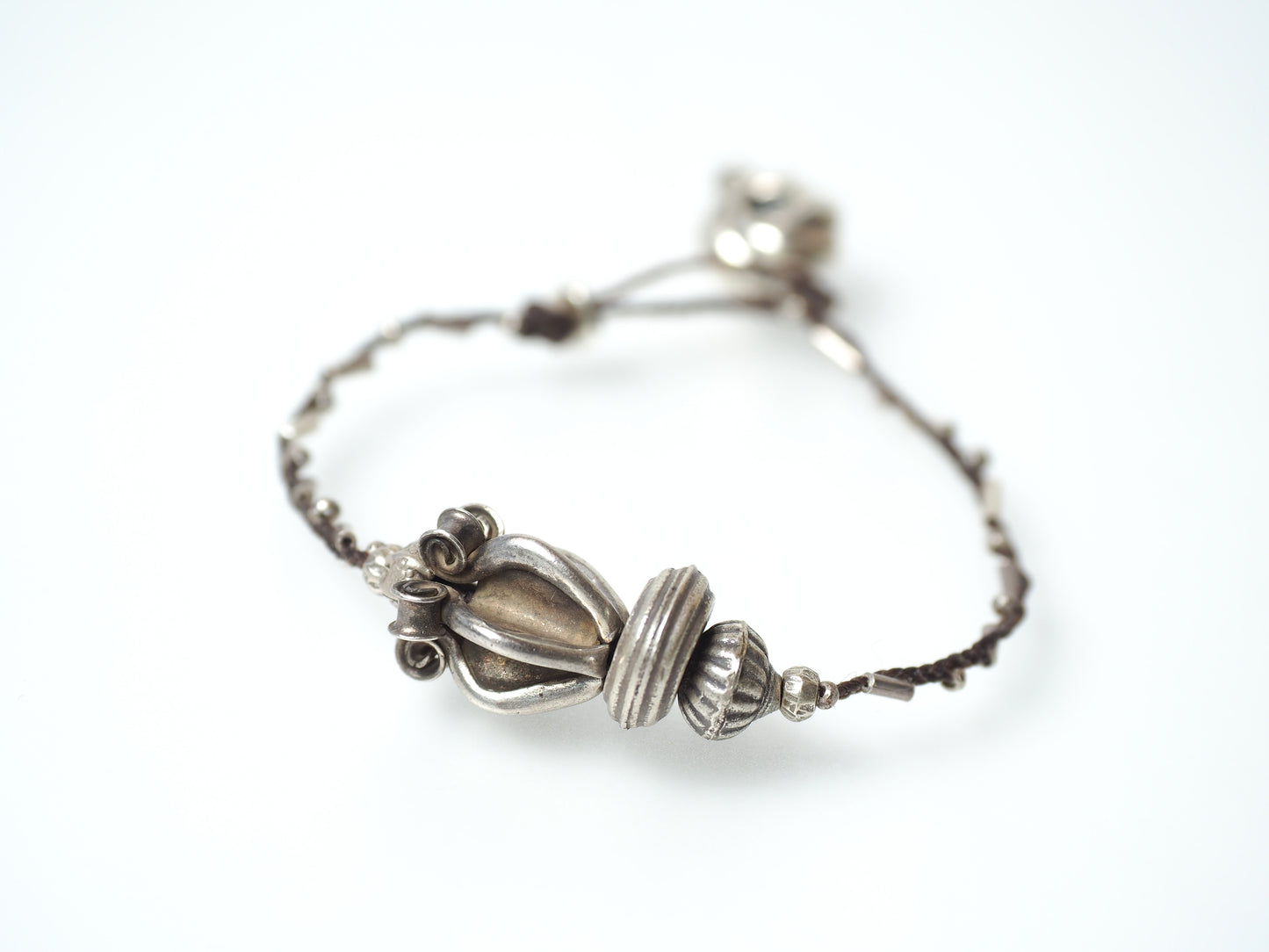 Karen silver braided bracelet