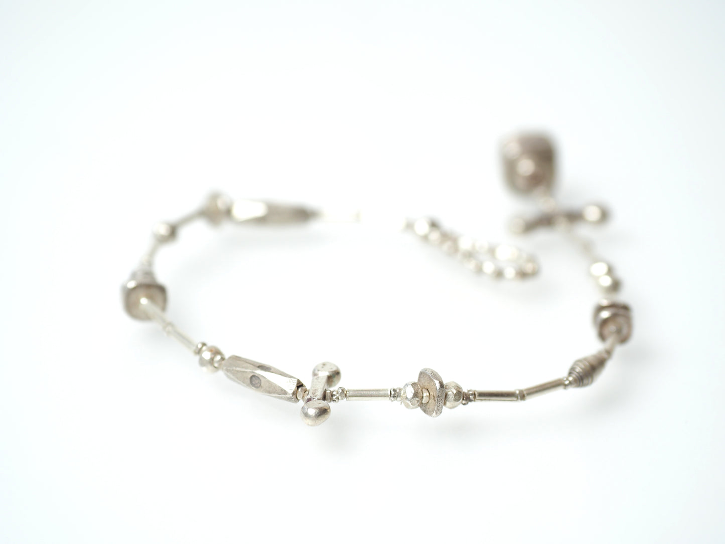 Silver Bracelet "ー▱ー/ーー" 