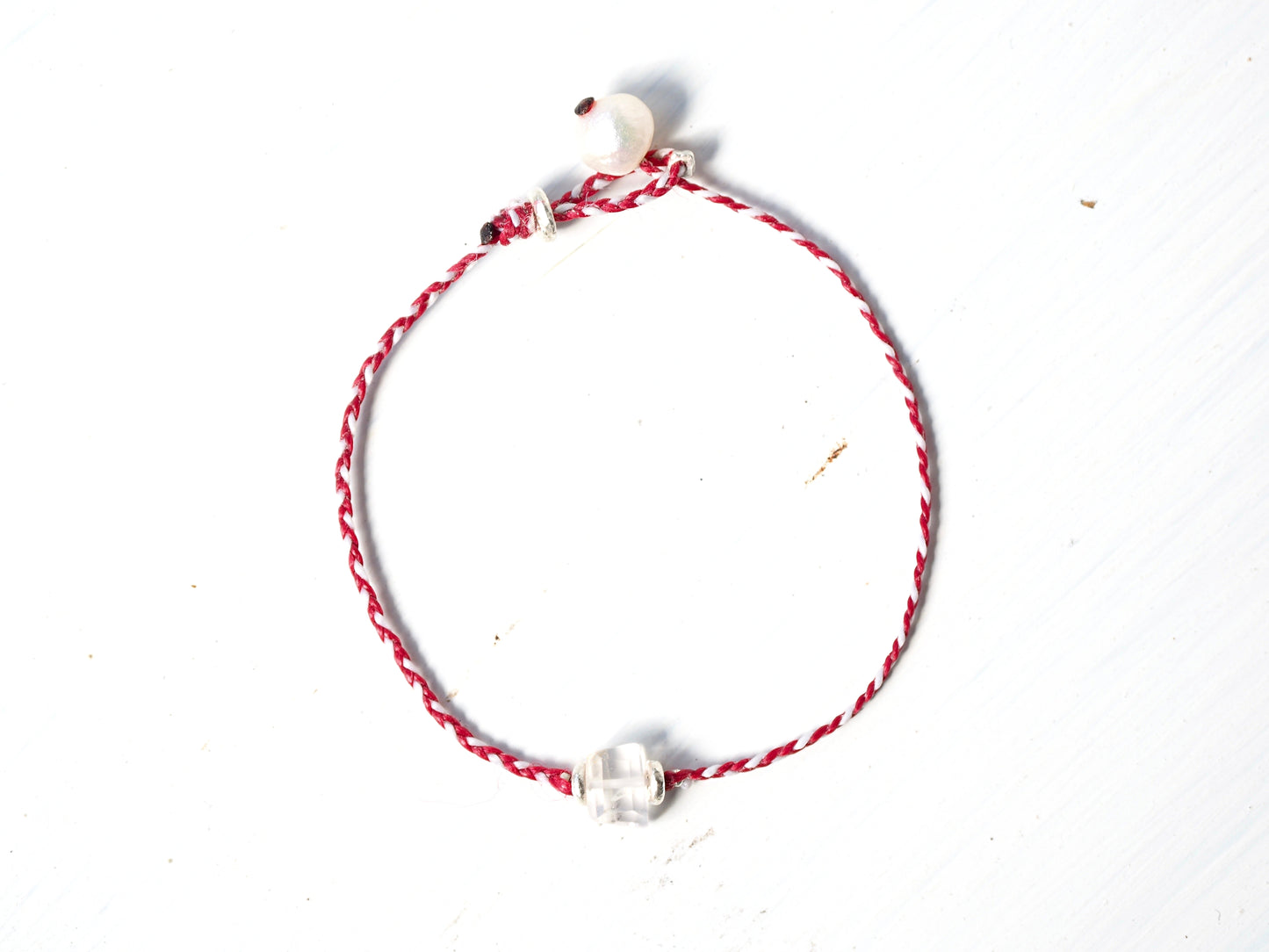 rose quartz braided bracelet