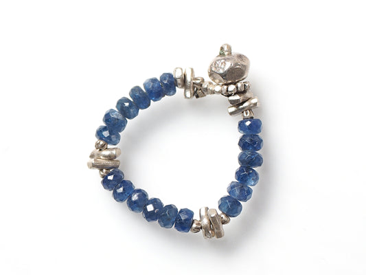 sapphire bead ring