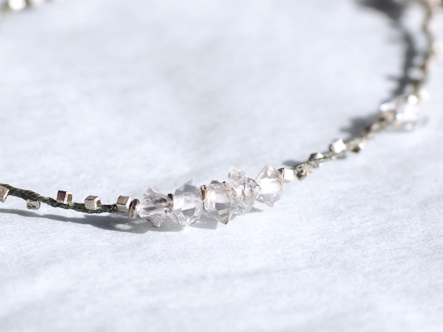 "Herkimer Diamond x Silver" Bracelet 
