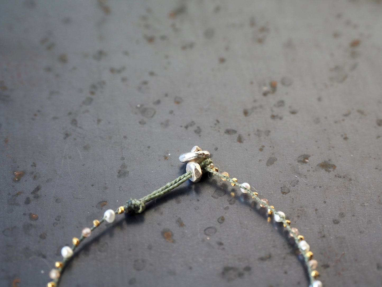 电气石石英锆石珍珠编织手链