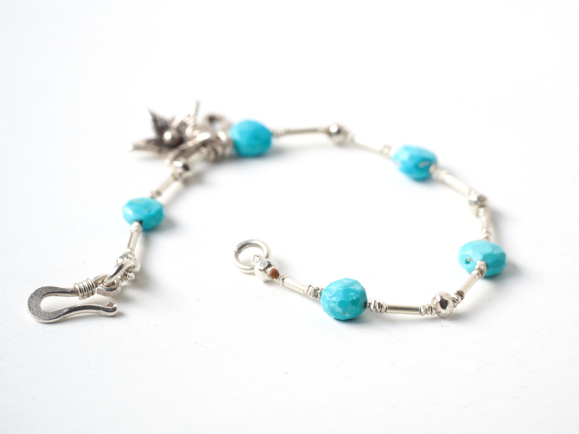 "Sleeping Beauty" Turquoise Silver Bracelet1