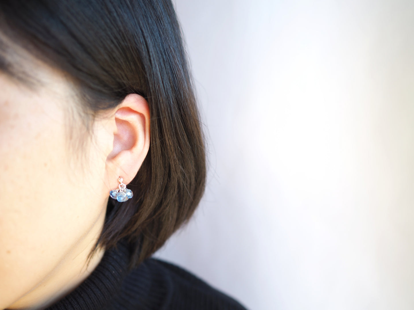 kyanite stud earrings 