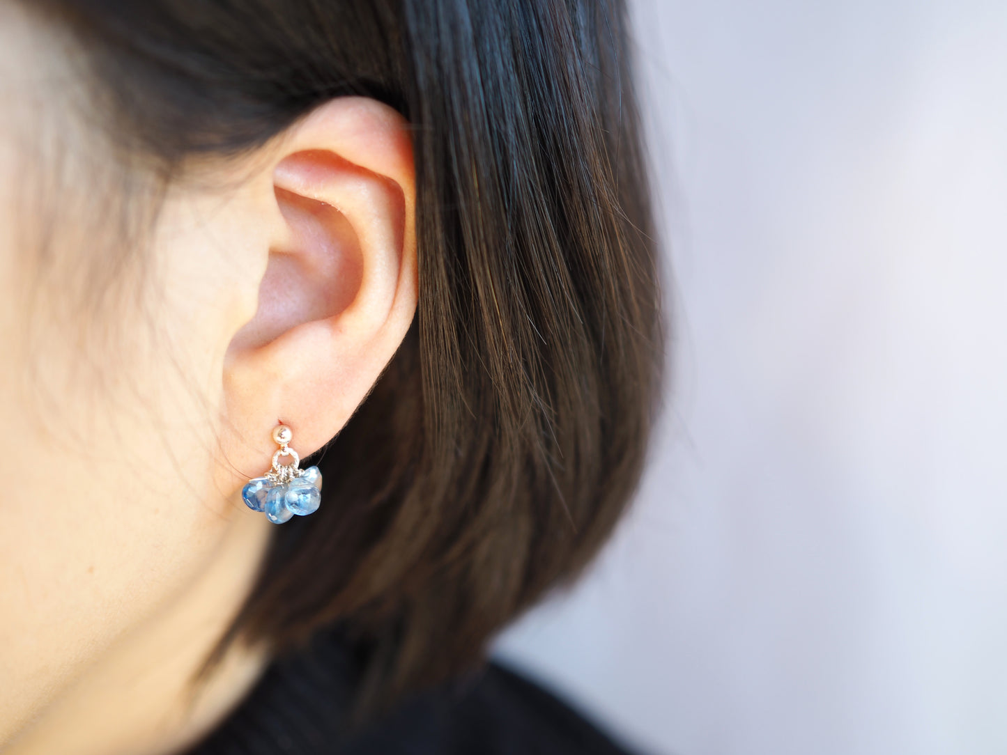 kyanite stud earrings 