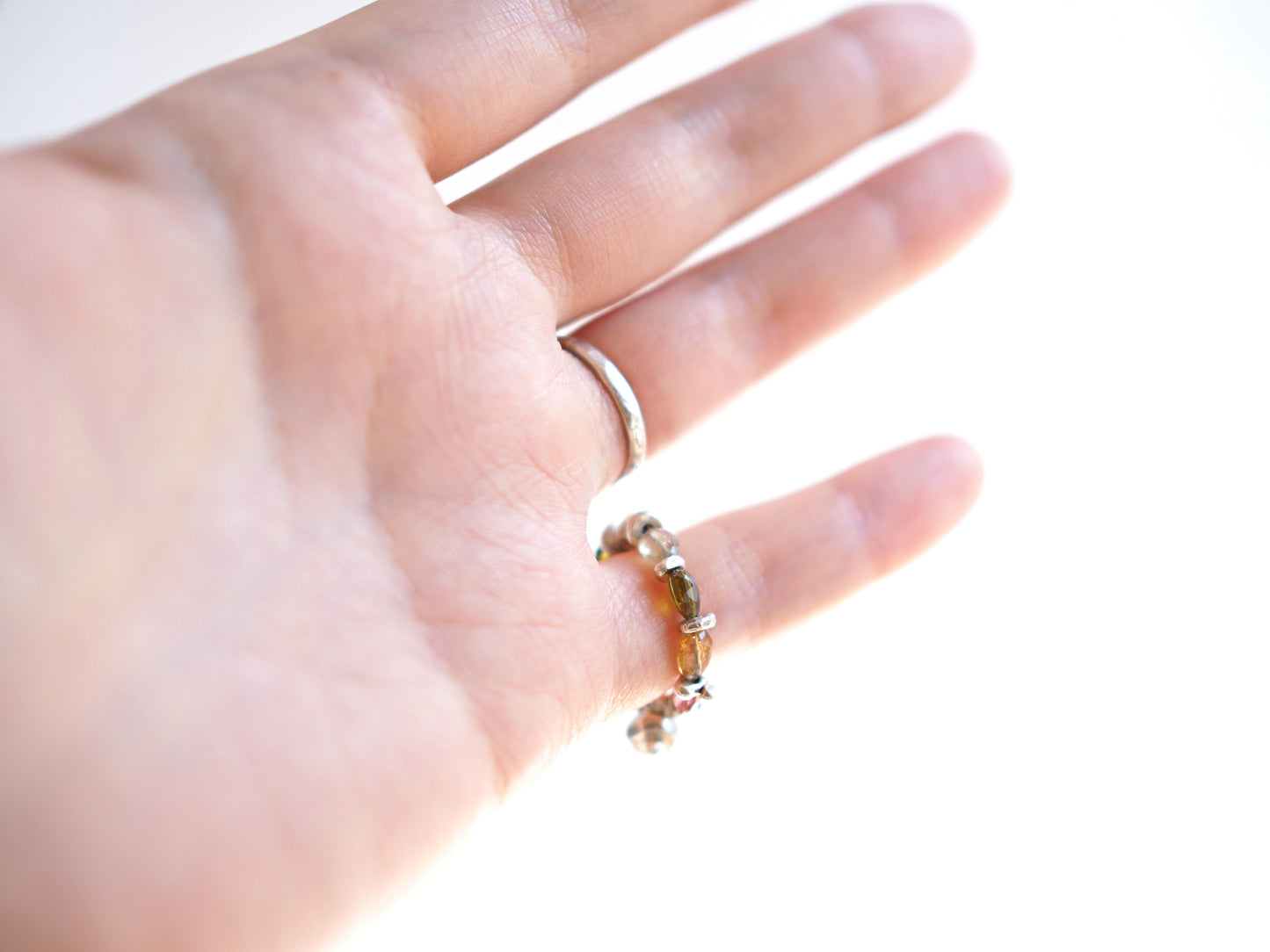 [Tourmaline_Silver] Bead ring